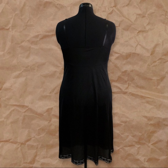 Vintage Vanity Fair Black Slip Mini Dress - Picture 14 of 16
